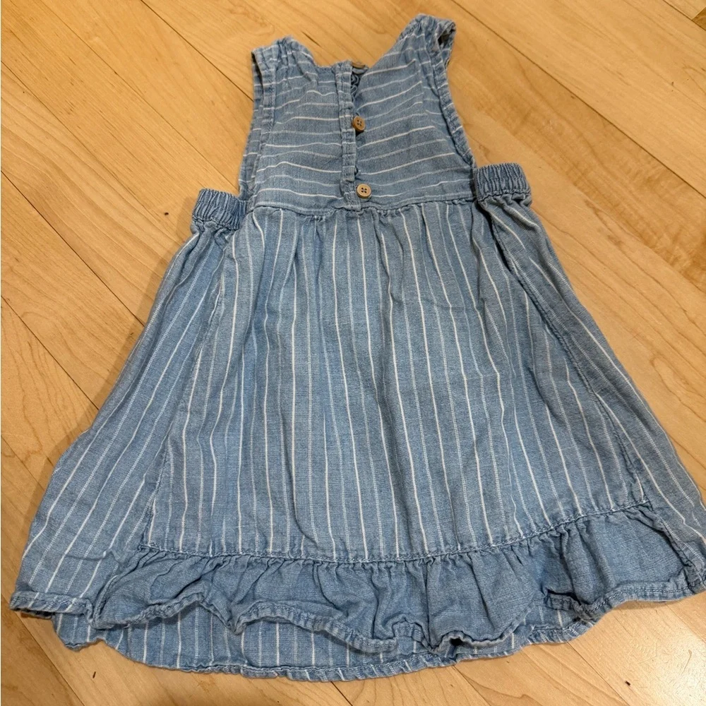 Zara Baby Blue and White Striped Outfit